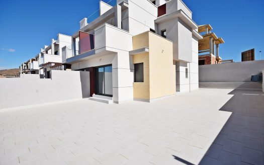 Villas jumelées modernes avec vue sur la mer à Puerto de Mazarron