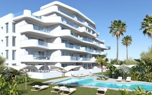 Møblert leilighet med havutsikt i Mil Palmeras