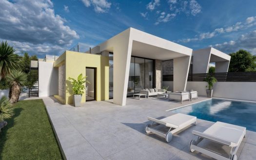 Villas neuves d&rsquo;un étage avec piscine privée à Torrevieja