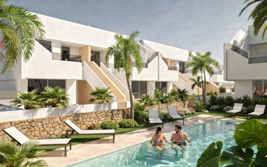 Naujai pastatyti bungalai Pilar de la Horadada mieste, netoli paplūdimio ir miesto centro