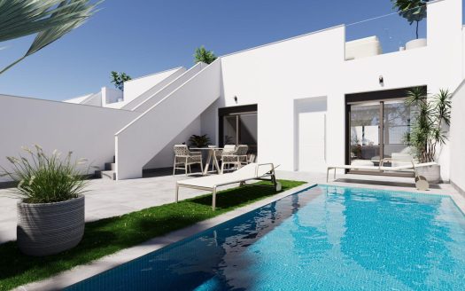 Maisons jumelées modernes avec piscine privée à Torre Pacheco