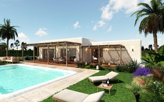 Villas de nueva construcción en amplias parcelas rústicas en Pinoso, Alicante