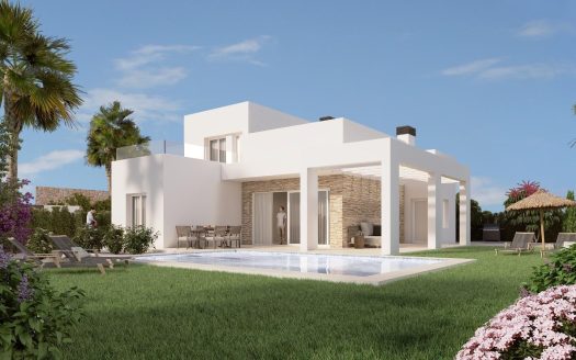 Nowoczesne, nowo wybudowane wille z prywatnym basenem w ośrodku golfowym La Finca, Algorfa