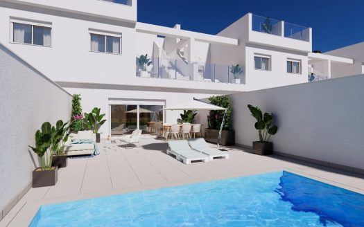 Nieuwbouwwoningen aan de frontlinie van La Serena Golf in Los Alcázares