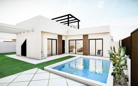 Villas individuelles neuves avec piscine privée et solarium à Roldán, Torre-Pacheco