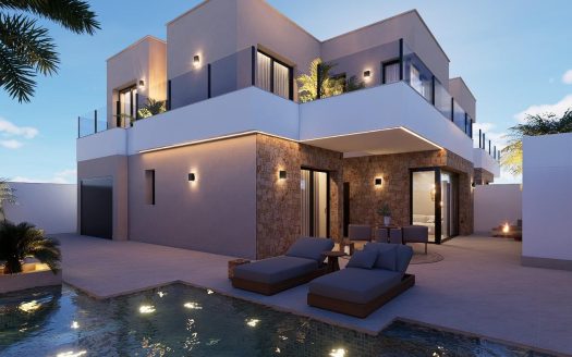 Villas de luxe neuves à vendre à San Pedro del Pinatar, près du Mar Menor