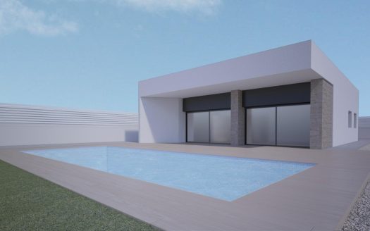 VILLA MODERNE DE CONSTRUCTION NEUVE A ASPE