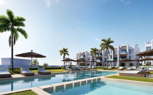 Nieuwbouw resortappartementen bij La Serena Golf-Los Alcazares vlakbij het strand