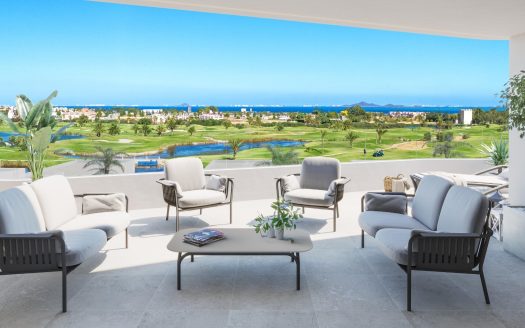 Nieuwbouwwoningen en villa’s direct aan de golfbaan in Los Alcázares, Costa Cálida