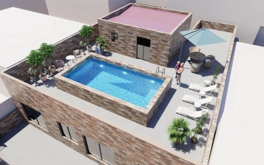 Moderna lägenheter med takpool bara 250 meter från Acequion-stranden