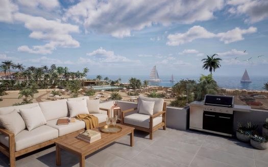 Appartements et villas de luxe avec plage privée en première ligne de mer à Vera Playa-Almería