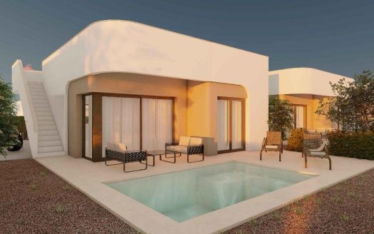 Exclusive villas with private pools at Hacienda del Álamo Golf Resort, Costa Cálida