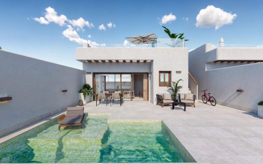 Modernios naujos statybos vilos Torre-Pacheco, Mursijoje