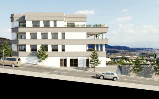Nybygget lejlighed med stor terrasse i Hondón de las Nieves