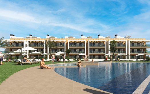 Tvårumslägenhet med terrass i Los Alcázares