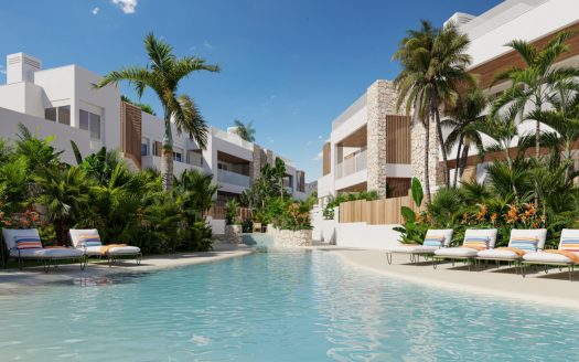 Villas et bungalows neufs à seulement 250 mètres de la plage à Mar de Pulpí