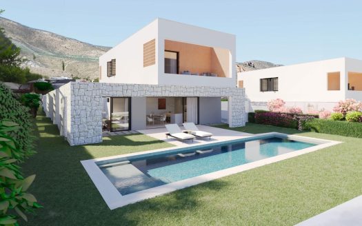 Exklusiva moderna villor i Finestrat nära Benidorm och stranden