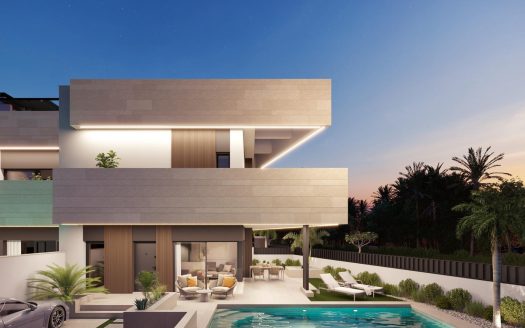 Boutique-udvikling af nybyggede huse med private pools i Pilar de la Horadada