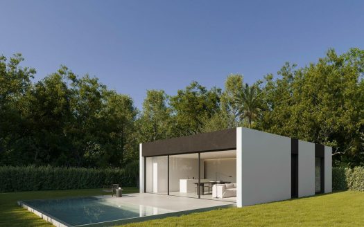 Nowa minimalistyczna willa w Benidorm z prywatnym basenem