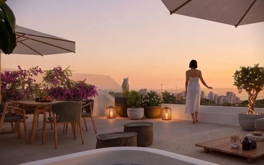 Nieuwbouwwoningen met zeezicht in Balcon de Finestrat, Costa Blanca