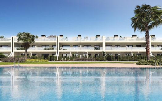 Eine Wohnsiedlung mit Bungalows, Reihenhäusern und Villen im La Manga Club
