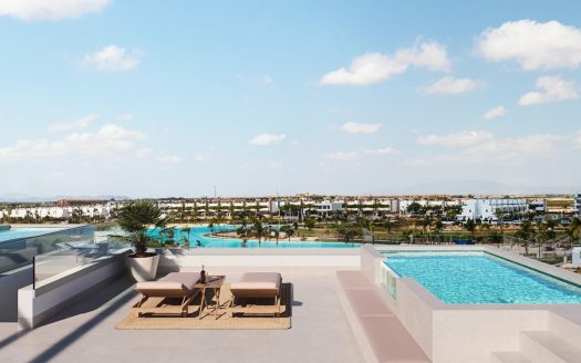 Luxe nieuwbouwwoningen te koop in het Santa Rosalia Lake and Life Resort in Murcia