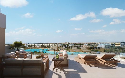 Luxe nieuwbouwwoningen te koop in het Santa Rosalia Lake and Life Resort in Murcia