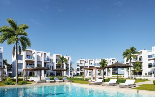 Nowe apartamenty w ośrodku wypoczynkowym La Serena Golf-Los Alcazares w pobliżu plaży