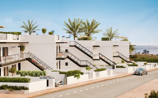 Maisons neuves à seulement 200 mètres de la plage à Puerto de Mazarrón