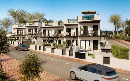 Nybyggede boliger kun 200 meter fra stranden i Puerto de Mazarrón