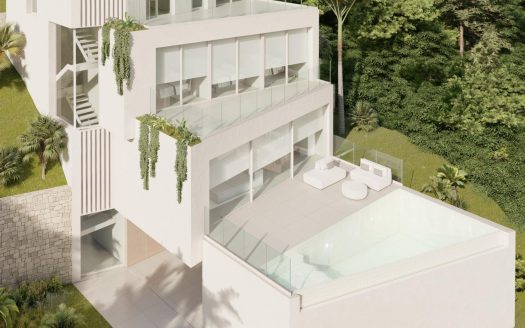Villa moderne avec vue sur la mer à Denia