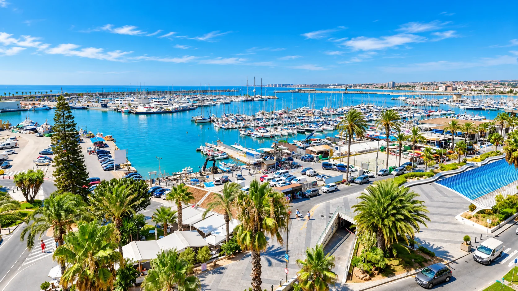Mediterranean marina on the Costa Blanca