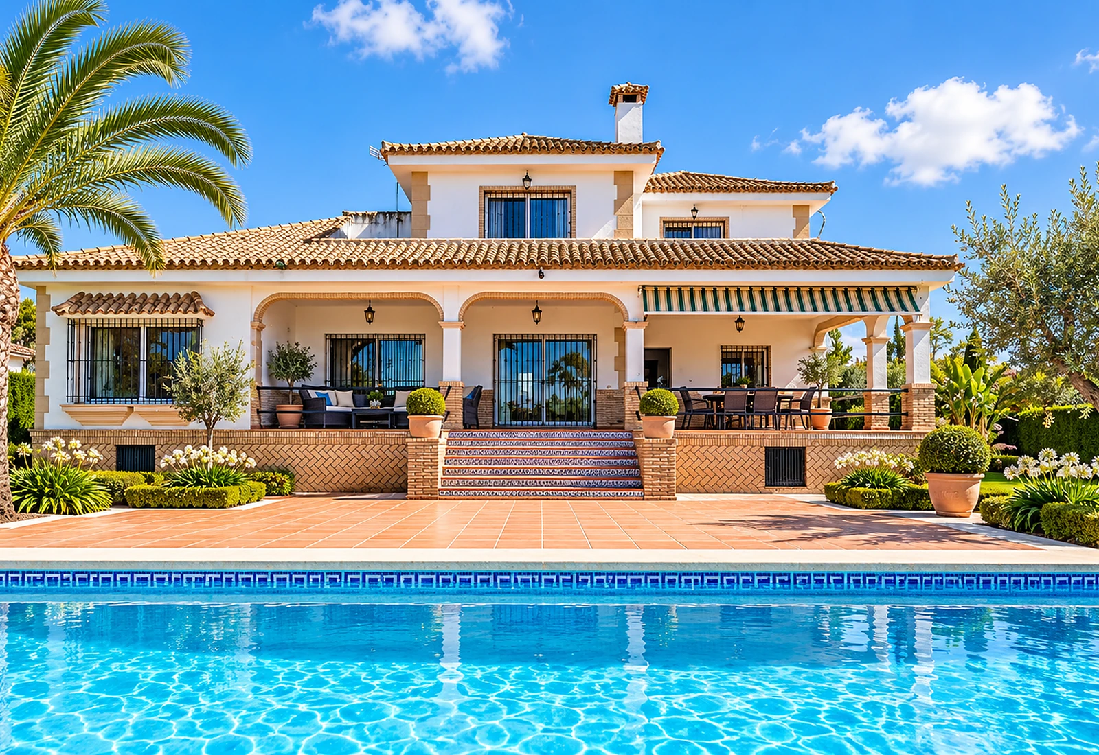 Mediterranean resale villa with private pool in Spain